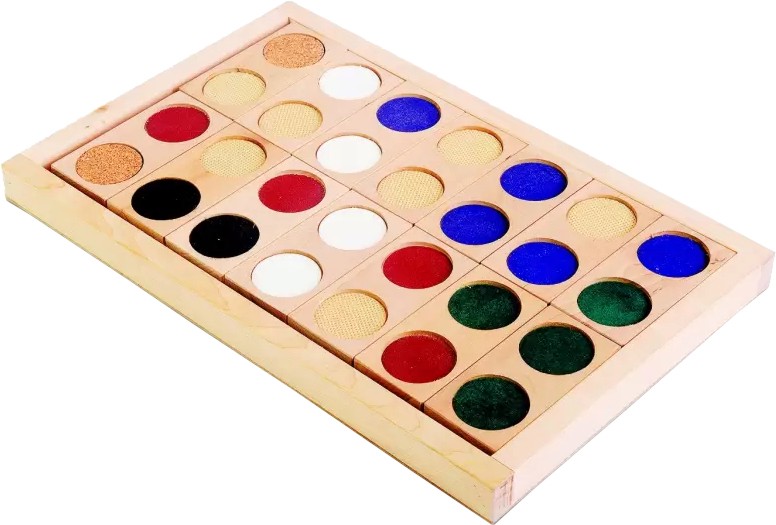 Сензорно домино Сензорно домино - С дървена поставка - игра