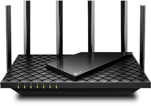 Безжичен рутер TP-Link Archer AX72 AX5400 Wi-Fi 6 Безжичен рутер TP-Link Archer AX72 AX5400 Wi-Fi 6 - 2.4 GHz (574 Mbps), 5 GHz (4804 Mbps), 6 антени -