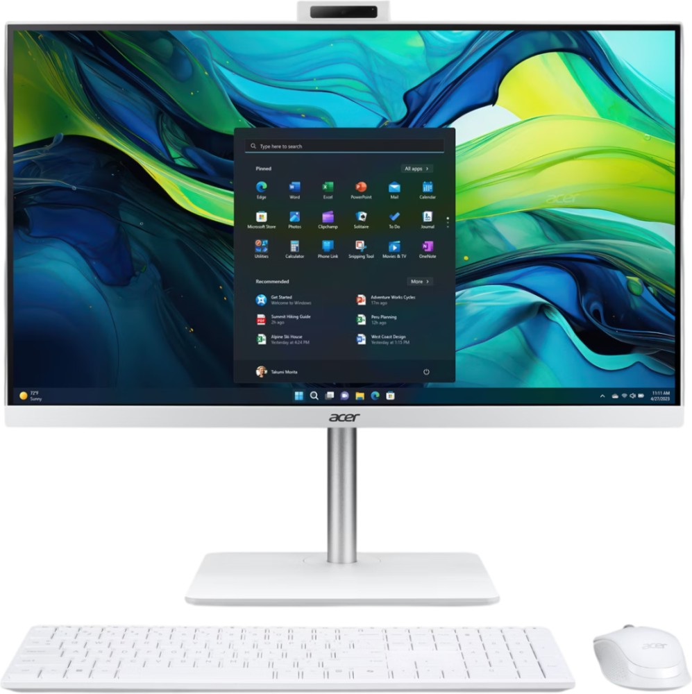 Настолен компютър Acer Aspire C27-A Настолен компютър Acer Aspire C27-A - Intel Core i5-13420H 3.4 GHz, 16 GB RAM DDR4, 512 GB SSD, No OS -