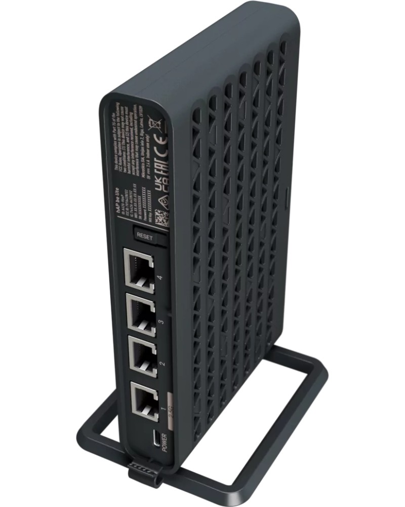 Рутер MikroTik hAP be lite Рутер MikroTik hAP be lite - 2.4 GHz (688 Mbps), 5 GHz (2880 Mbps) -
