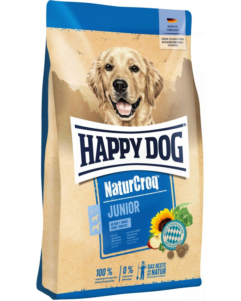 ���� ����� �� ������ Happy Dog NaturCroq Junior - 4 � 15 kg, �� ������� Young, �� 7 �� 18 ������, 11+ kg - �����