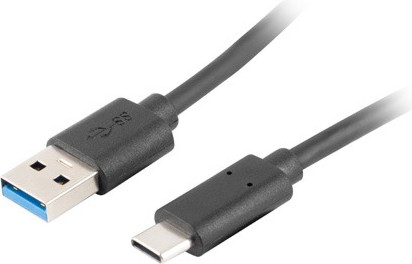 Кабел USB-C male към USB-A male Lanberg Кабел USB-C male към USB-A male Lanberg - 1.8 m -