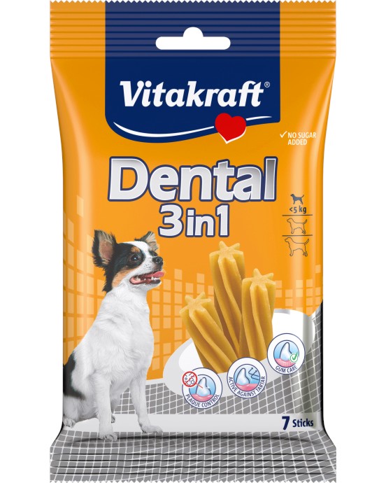 �������� ��������� �� ������ 3 � 1 Vitakraft Dental XS - 70 g - �����