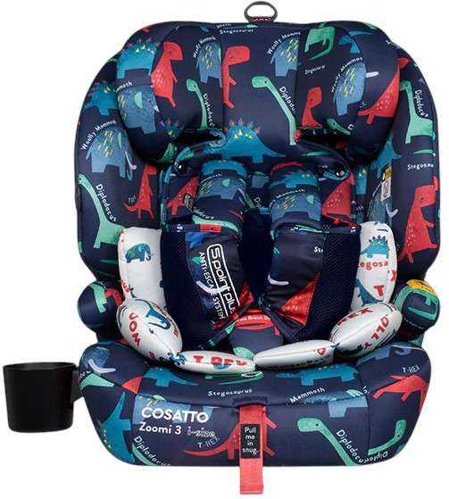     Cosatto Zoomi 3 i-Size -  Isofix ,  76  150 cm,   D is for Dino -   