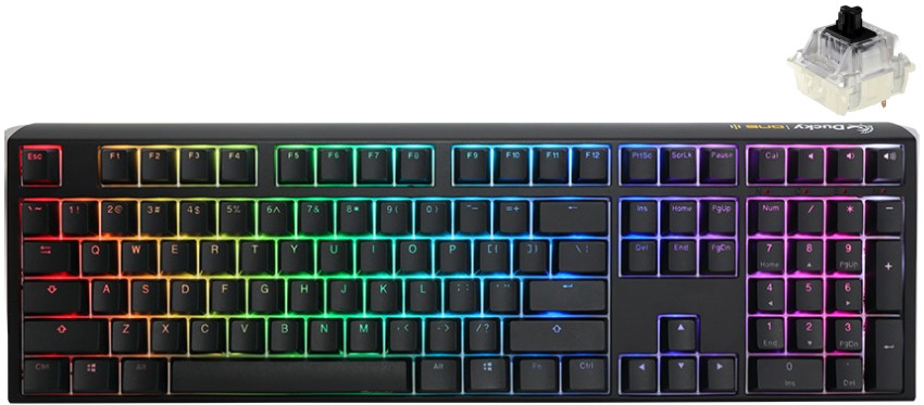 ��������� ������� ���������� Ducky One 3 Classic - Full Size, � USB ����� 1.8 m, ANSI Layout, Hot-Swap, Cherry MX Black RGB - 