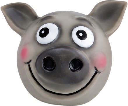 Латексова топка за кучета Nobby Pig Латексова топка за кучета Nobby Pig - Ø 8 cm, със звукови ефекти - топка
