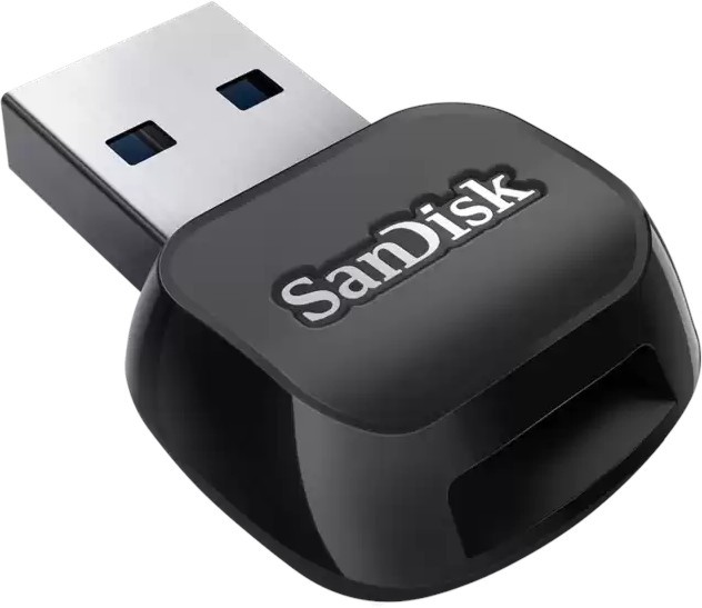 Четец за карти памет USB-A SanDisk QuickFlow Четец за карти памет USB-A SanDisk QuickFlow - За microSDHC и microSDXC карти -