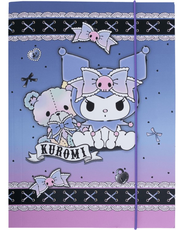 Папка с ластик Cool Pack Kuromi Папка с ластик Cool Pack Kuromi - За формат A4 на тема Hello Kitty -