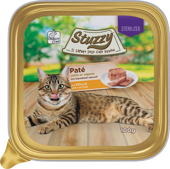 Пастет за кастрирани котки Stuzzy Adult Пастет за кастрирани котки Stuzzy Adult - 100 g, с пилешко, в зряла възраст - храна