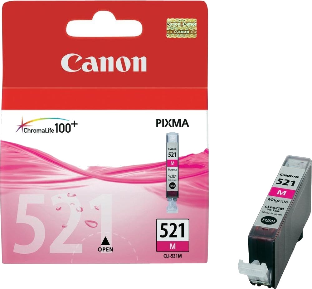 Касета с мастило за принтер Canon CLI-521 Magenta Касета с мастило за принтер Canon CLI-521 Magenta - 471 страници -