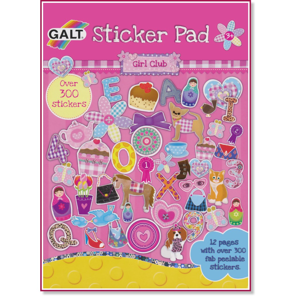    Galt Girl Club Sticker Pad - 