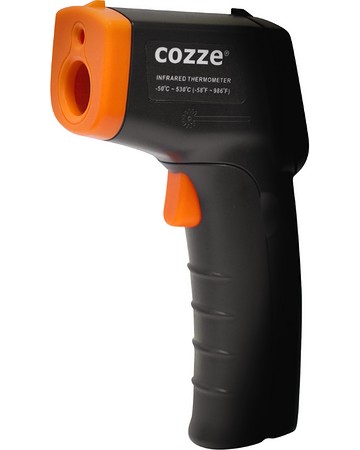 Дигитален инфрачервен термометър Cozze ML-90340 Дигитален инфрачервен термометър Cozze ML-90340 - С максимално измерване до 530°C и калъф за съхранение -