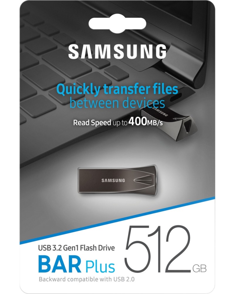 USB 3.2   512 GB Samsung BAR Plus - 