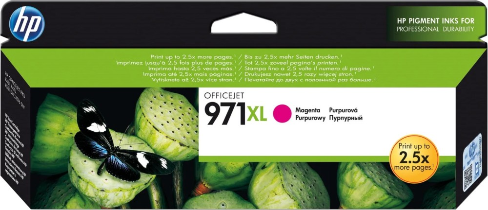 Касета с мастило за принтер HP 971XL Magenta Касета с мастило за принтер HP 971XL Magenta - 6600 страници -