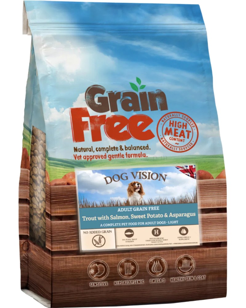      DOG VISION Grain Free Adult Light - 2 ÷ 12 kg,  , ,    ,  1  - 