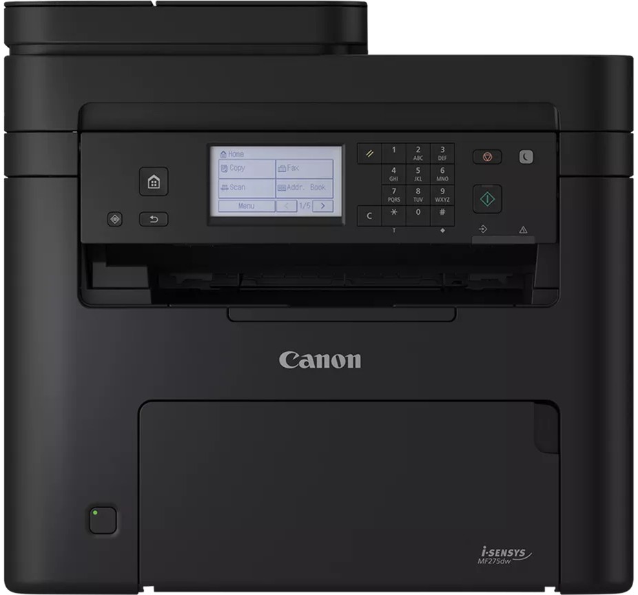 Лазерно мултифункционално устройство Canon i-SENSYS MF275dw Лазерно мултифункционално устройство Canon i-SENSYS MF275dw - Монохромен принтер / копир / скенер / факс, 2400 x 600 dpi, 29 pages/min, LAN, Wi-Fi, USB, A4, двустранен печат -