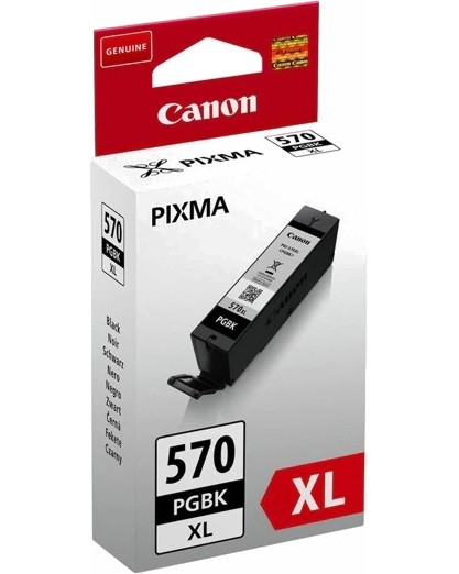 Касета с пигментно мастило Canon PGI-570XL Black Касета с пигментно мастило Canon PGI-570XL Black - 500 страници формат A4, 3900 снимки 10 x 15 cm -