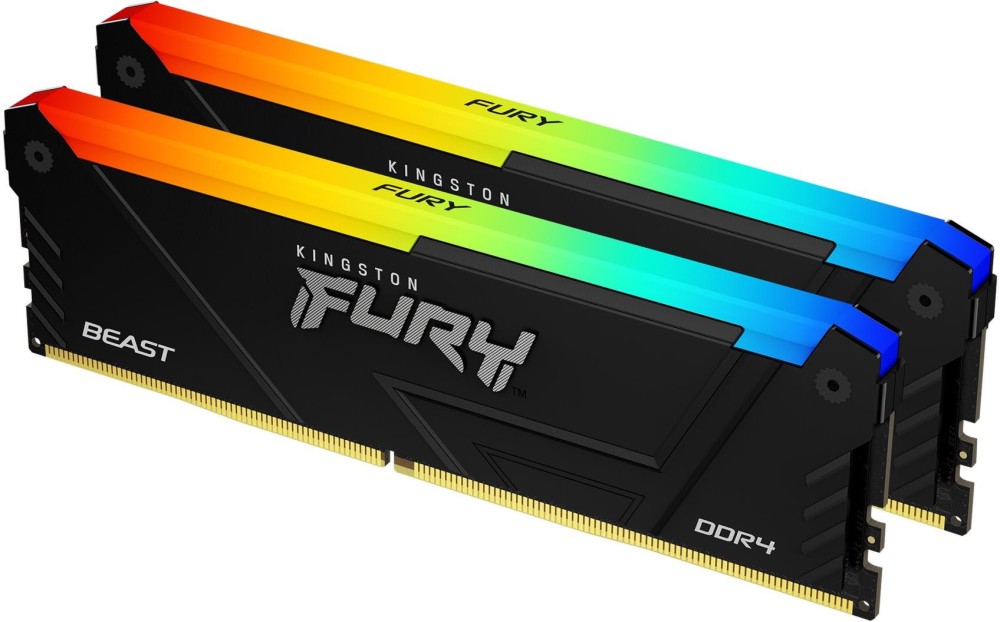 RAM ����� Kingston FURY Beast RGB KF436C18BB2AK2/64 - 64 GB (2 x 32 GB), DDR5, 3600 MHz, CL18, Dual Channel - 