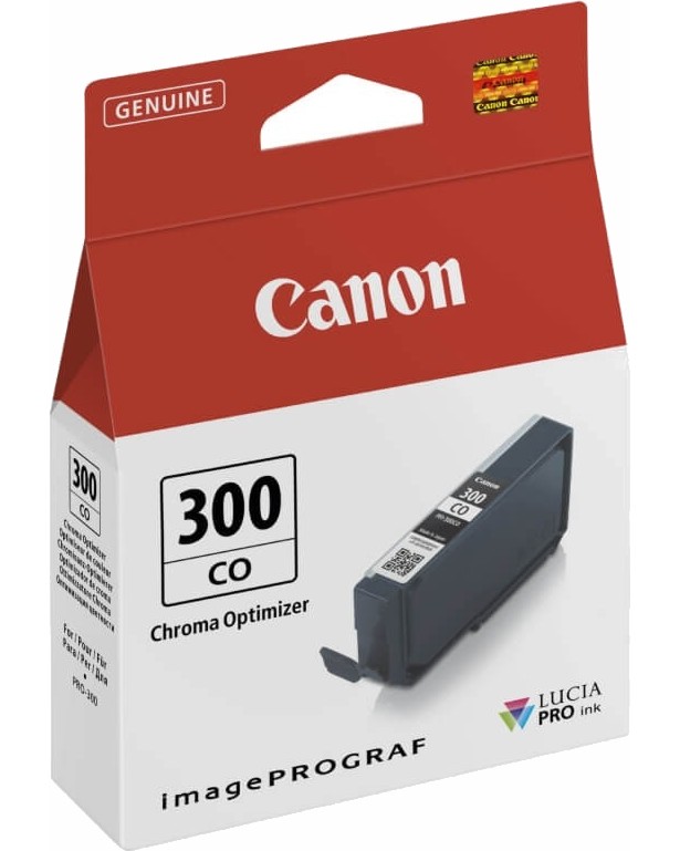 Касета с мастило за принтер Canon PFI-300 Chroma Optimizer Касета с мастило за принтер Canon PFI-300 Chroma Optimizer - 272 снимки 10 x 15 cm, 97 страници формат A3 -