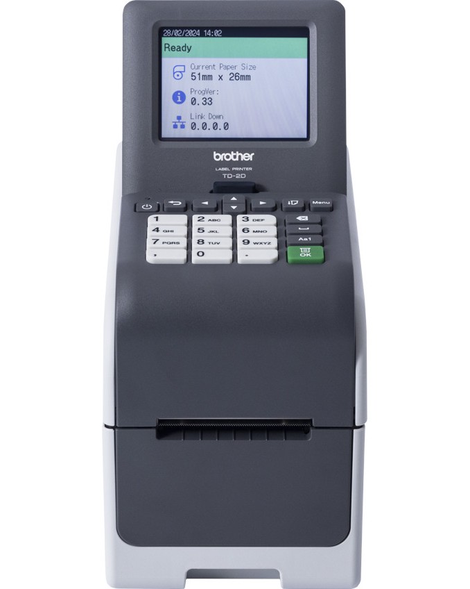 �������� ������� Brother TD-2320DSA203 - 203 x 203 dpi, 152 mm/sec, RS232, USB-C, Touch screen - 