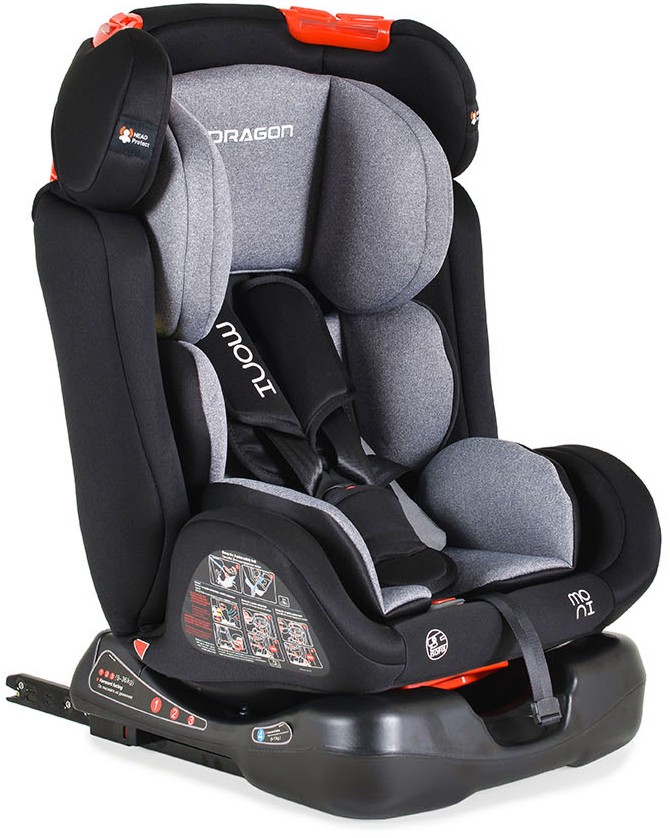 Детско столче за кола Moni Dragon Детско столче за кола Moni Dragon - За Isofix система, от 0 месеца до 36 kg - столче за кола