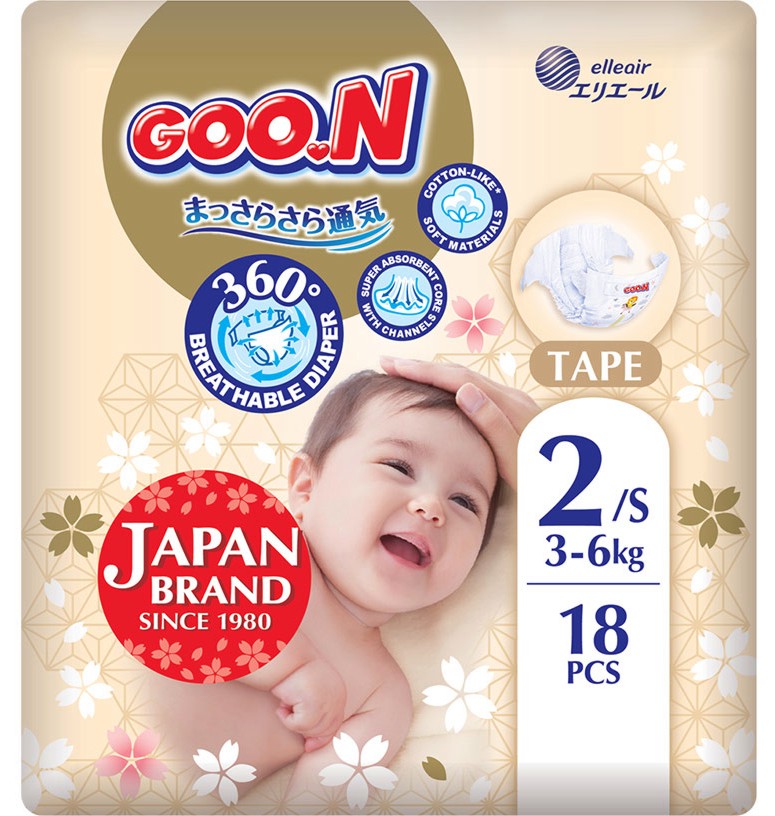 ������ GOO.N Premium Soft 2 S - 18 � 70 ����, �� ������ 3-6 kg - �������