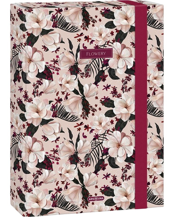 ����� � ������ Ars Una Flowery Pink - �� ������ A4 - 