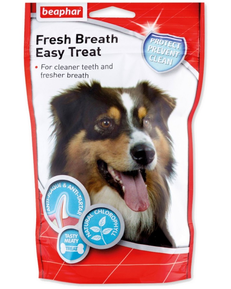 Дентални лакомства за кучета Beaphar Fresh Breath Дентални лакомства за кучета Beaphar Fresh Breath - 150 g - храна