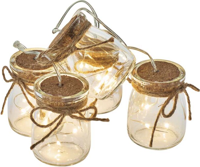 Коледна LED светлинна верига с буркани Emos ZY2098 Коледна LED светлинна верига с буркани Emos ZY2098 - 15 броя LED светлини с дължина 0.8 m -