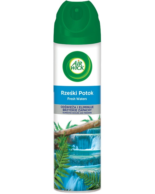 Спрей ароматизатор Air Wick Спрей ароматизатор Air Wick - 300 ml със свеж воден аромат - продукт