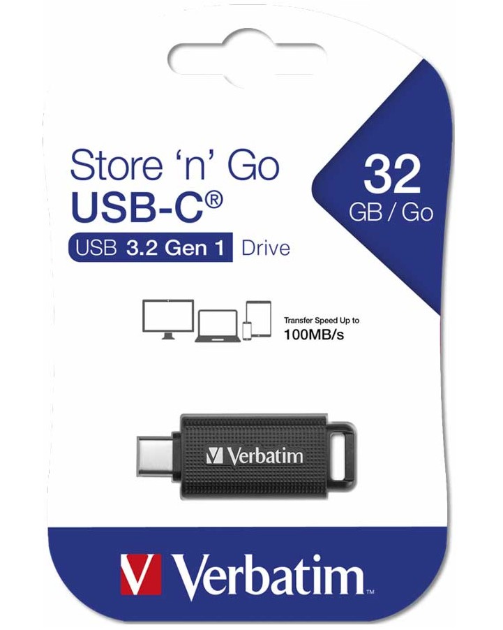 USB-C 3.2 Gen 1   Verbatim Store 'n' Go - 32, 64  128 GB - 