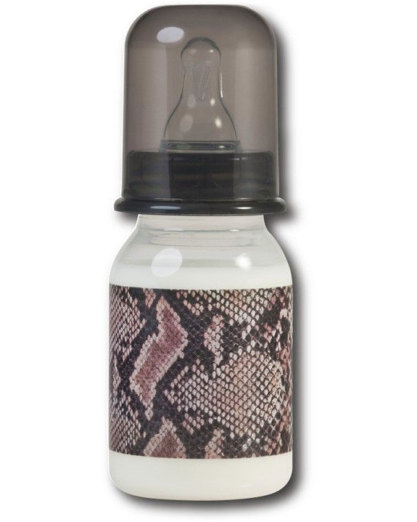 Бебешко стандартно шише Змия - Rock Star Baby Бебешко стандартно шише Змия - Rock Star Baby - 125 ml, за 0-24 месеца - шише