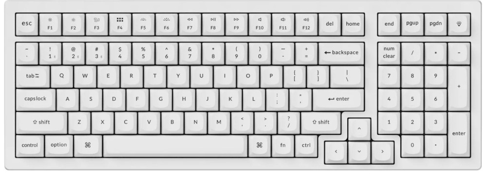    Keychron K4 Pro - Full-Size,  USB , Bluetooth, ANSI Layout, RGB, Hot-Swappable, Keychron K Pro - 