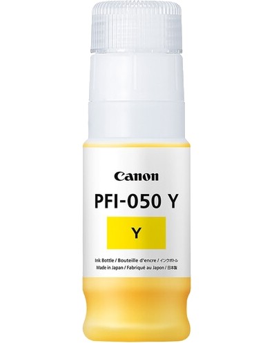 Мастило за принтер Canon PFI-050 Yellow Мастило за принтер Canon PFI-050 Yellow - 70 ml -