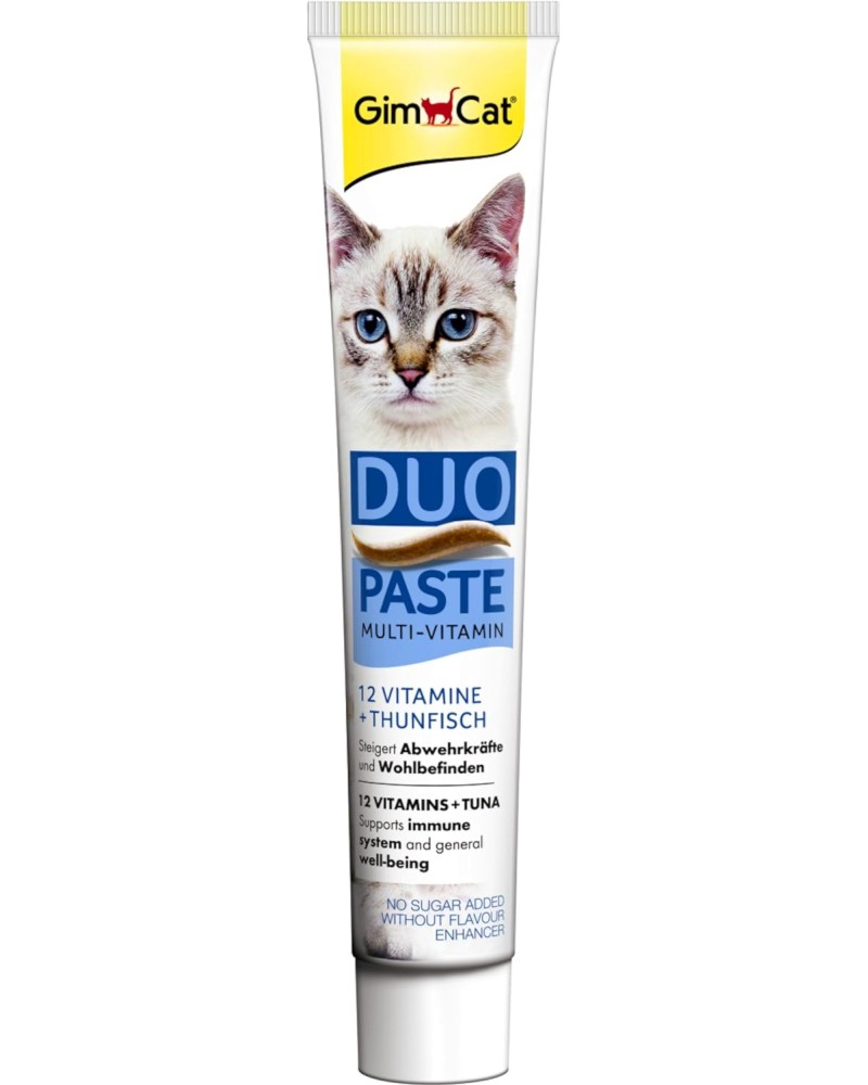 ����� �� ����� �� �������� �� �������� ������� GimCat Duo Paste Multi-Vitamin - 50 g, � 12 �������� � ���� ��� - �����