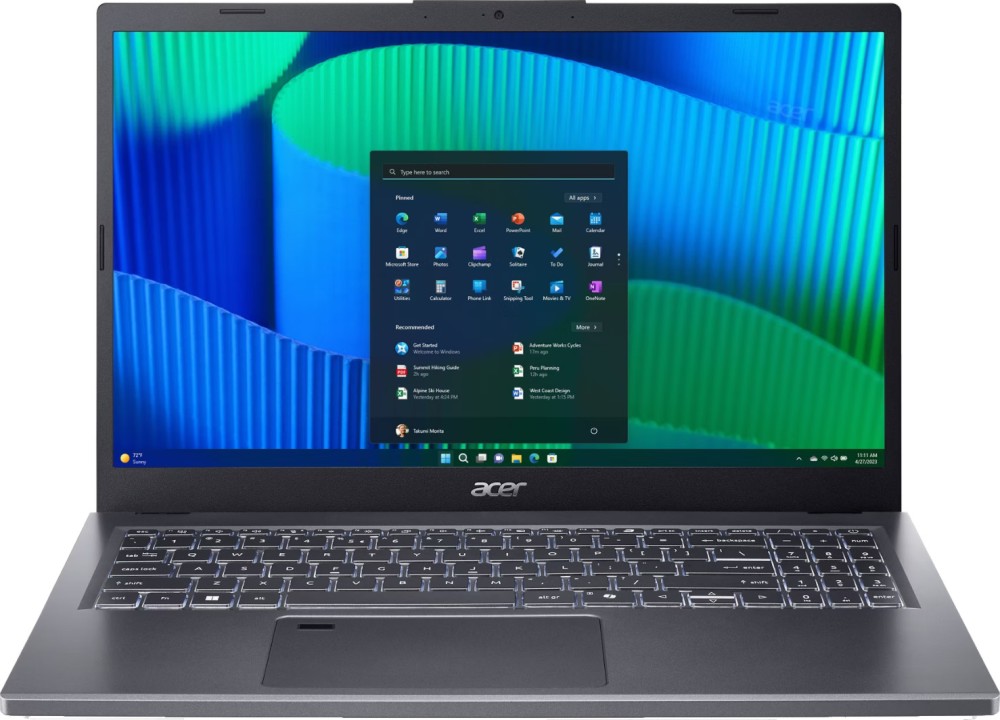  Acer Extensa EX215-56-703B - Intel Core 7 150U 1.2 GHz, 15.6" 1920 x 1080, 60 Hz, 16 GB RAM DDR5, 1 TB SSD, No OS - 