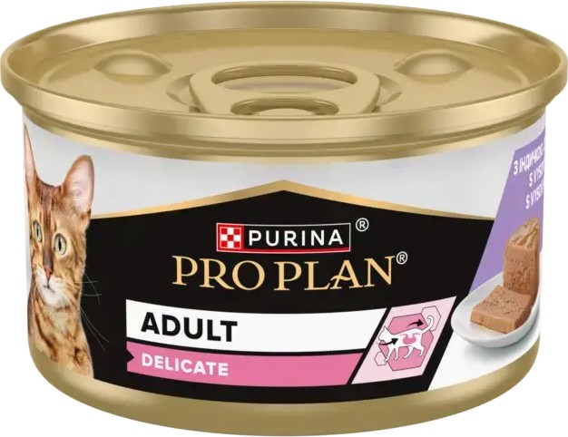 ������ �� ����� � ������������ ������������ Purina Pro PLan Delicate - 24 x 85 g, � ������, � ����� ������� - �����