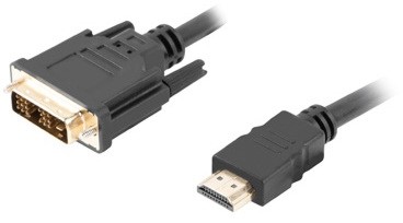 Кабел Lanberg HDMI male към DVI-D (18+1) male Кабел Lanberg HDMI male към DVI-D (18+1) male - 1.8 m -