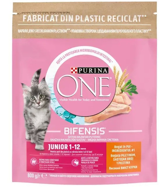     Purina ONE Bifensis Junior - 800 g,  ,  1  12  - 