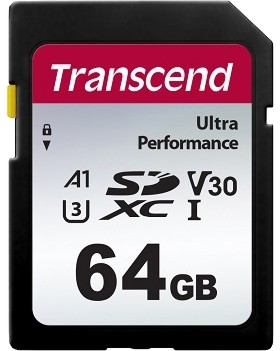 SDXC   64 GB Transcend SDC340S - Class 30, UHS-I U3, V30 - 