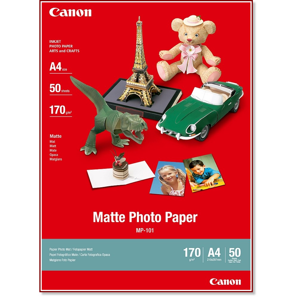   A4 Canon MP-101 - 50 , 170 g/m<sup>2</sup> - 