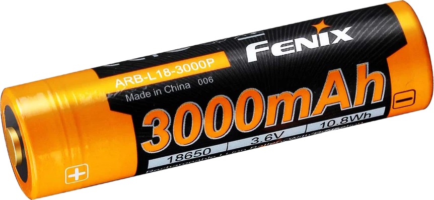  3.6 V ARB-L18-3000P -  Li-Ion (18650) 3000 mAh - 