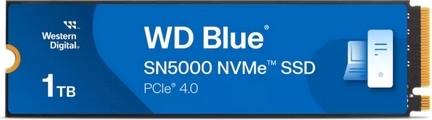 SSD памет Western Digital Blue SN5000 PCIe 4.0 x4 NVMe SSD памет Western Digital Blue SN5000 PCIe 4.0 x4 NVMe - 1 ТB, четене 5150 MB/s, запис 4900 MB/s, 3D NAND TLC -