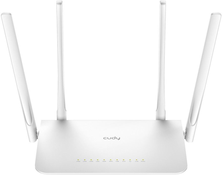Безжичен рутер Cudy WR1300 Безжичен рутер Cudy WR1300 - 2.4 GHz (300 Mbps), 5 GHz (867 Mbps), 4 антени -