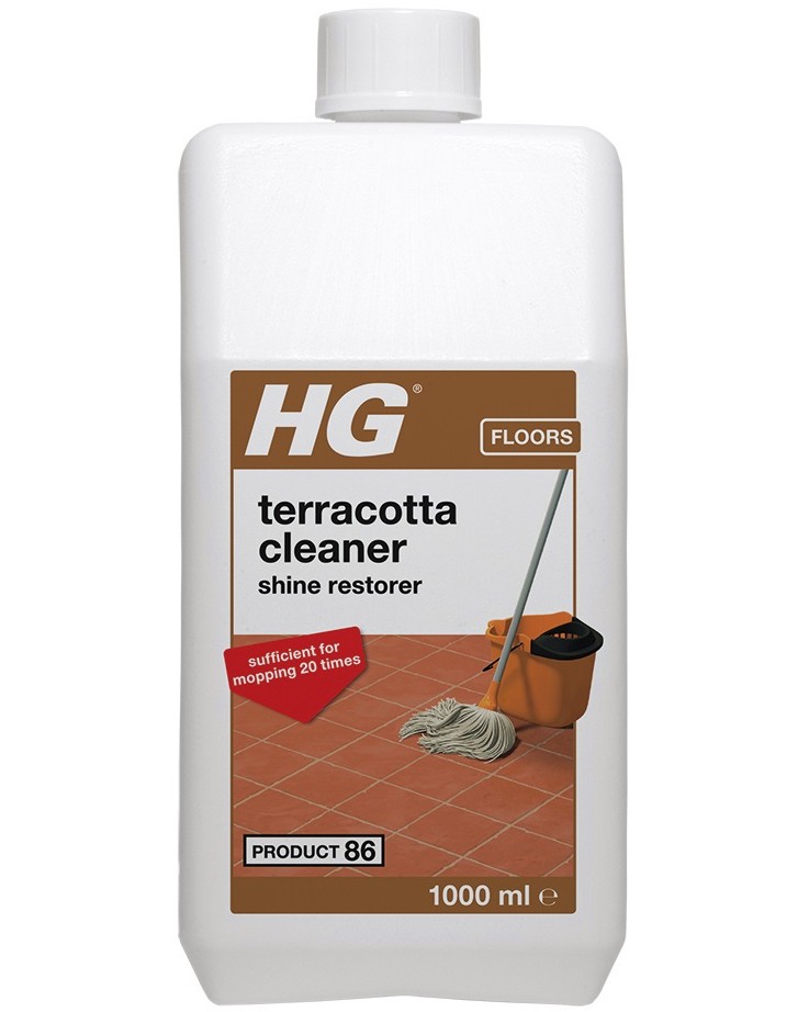 Почистващ препарат за теракот HG 191 Почистващ препарат за теракот HG 191 - 1 l, придава блясък - почистващ препарат