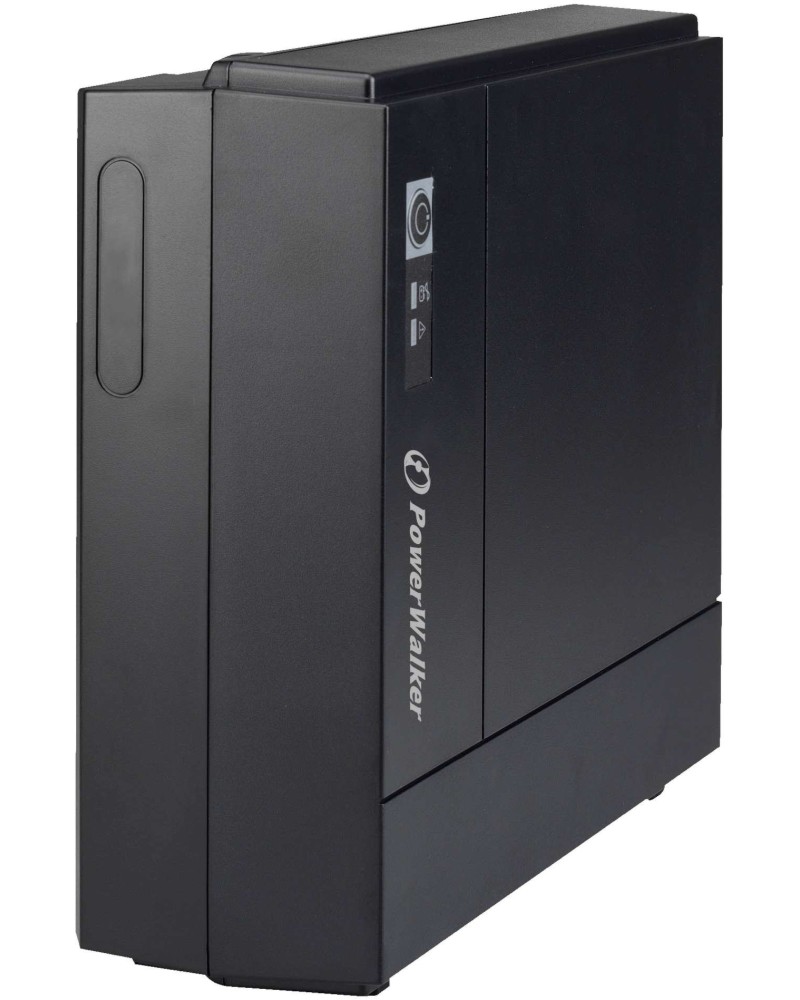 Непрекъсваемо токозахранващо устройство UPS PowerWalker VFD 600 Непрекъсваемо токозахранващо устройство UPS PowerWalker VFD 600 - 600 VA, 300 W, 12V / 7Ah, 2x Schuko изхода, OffLine -