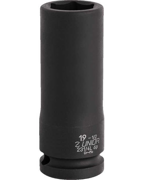 Удължена ударна вложка 1/2" Unior 231/4L6p Удължена ударна вложка 1/2" Unior 231/4L6p - С диаметър ∅ 15 - 30 mm -
