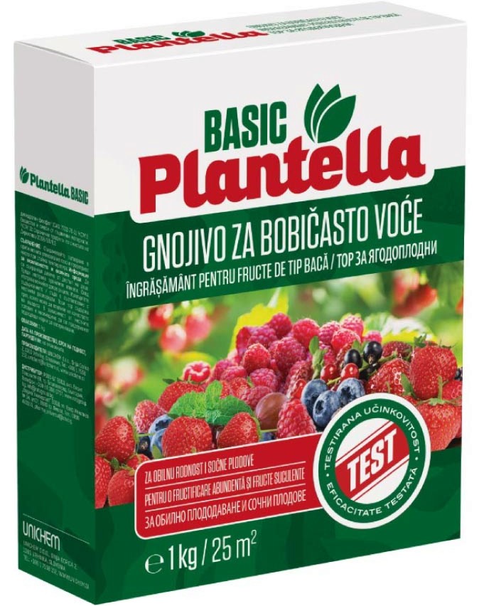 Гранулиран тор за ягоди и горски плодове Plantella Гранулиран тор за ягоди и горски плодове Plantella - 1 kg от серията Basic -