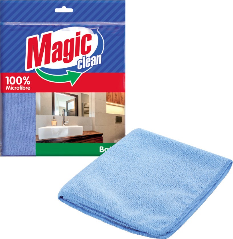 Микрофибърна кърпа за баня Magic Clean Микрофибърна кърпа за баня Magic Clean - 17.2 х 21.2 cm, за сухо и мокро почистване - продукт