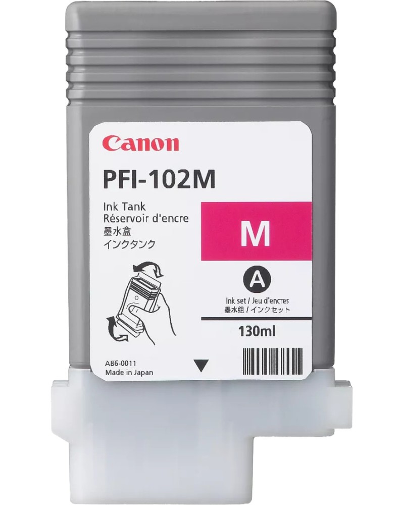 ������ � ������� �� ������� Canon PFI-102 Magenta - 130 ml - 